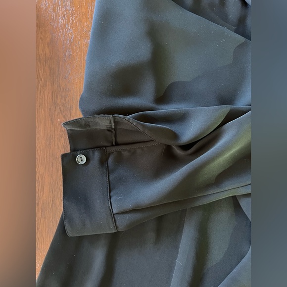 Chico’s Black Ruffle Front Blouse - Picture 5 of 5